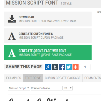 Fonts Used On The Create & Cultivate Web Site - Part 2